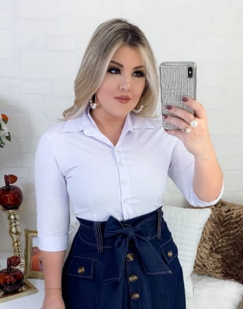 blusa branca evangelica